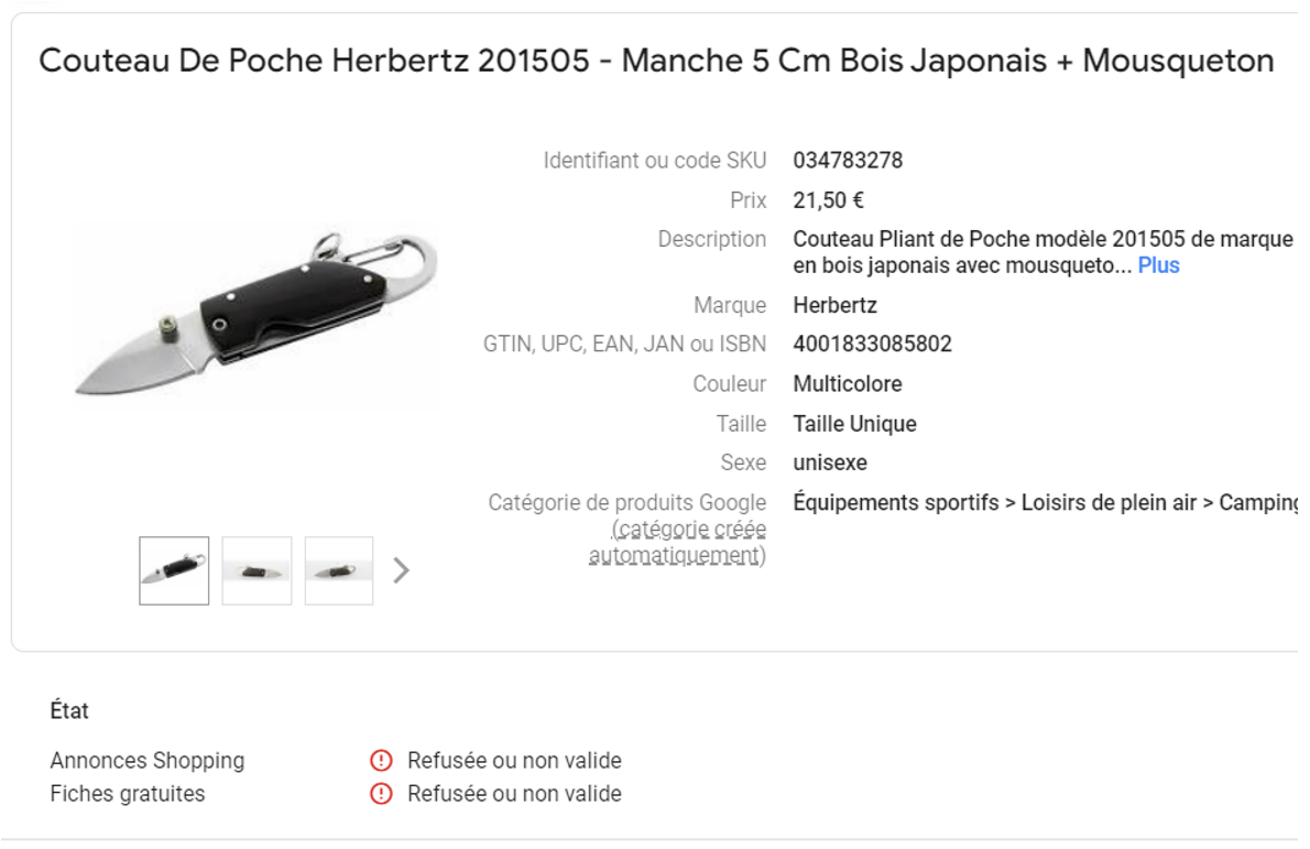 Les produits interdits sur Google Ads