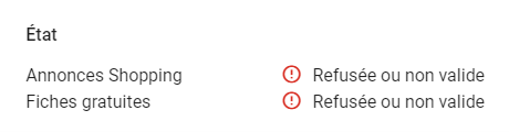 Produits refusés GMC